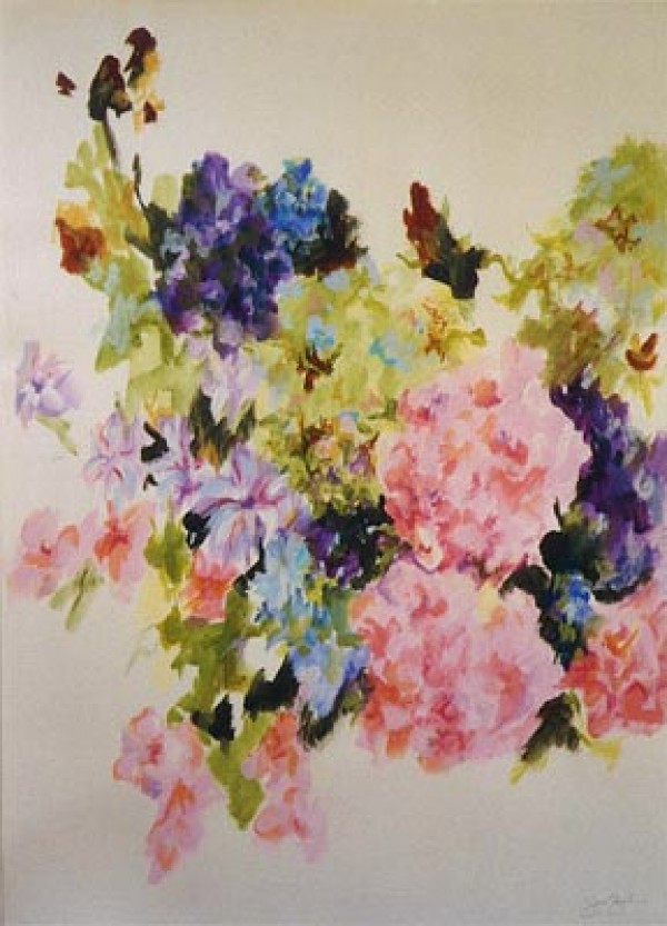 Hydrangeas, a paintig by Grace Gardner